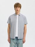 Selected COTTON BLEND SHORT SLEEVED SHIRT, Bright White, highres - 16079053_BrightWhite_1175198_003.jpg