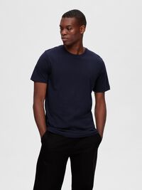 3-PACK COTTON T-SHIRT, Black, highres