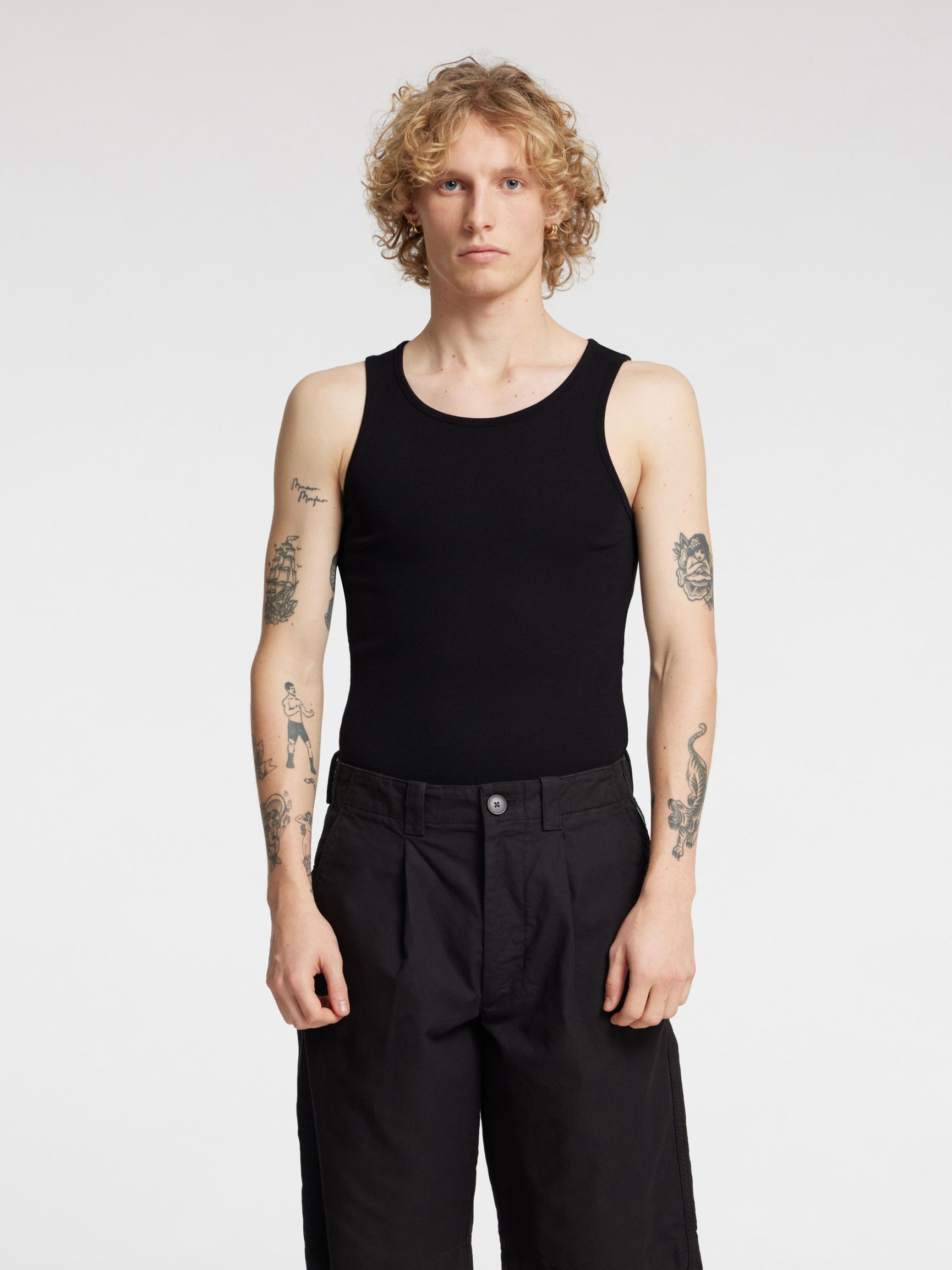 REGULAR FIT TANK TOP, Black Onyx, highres