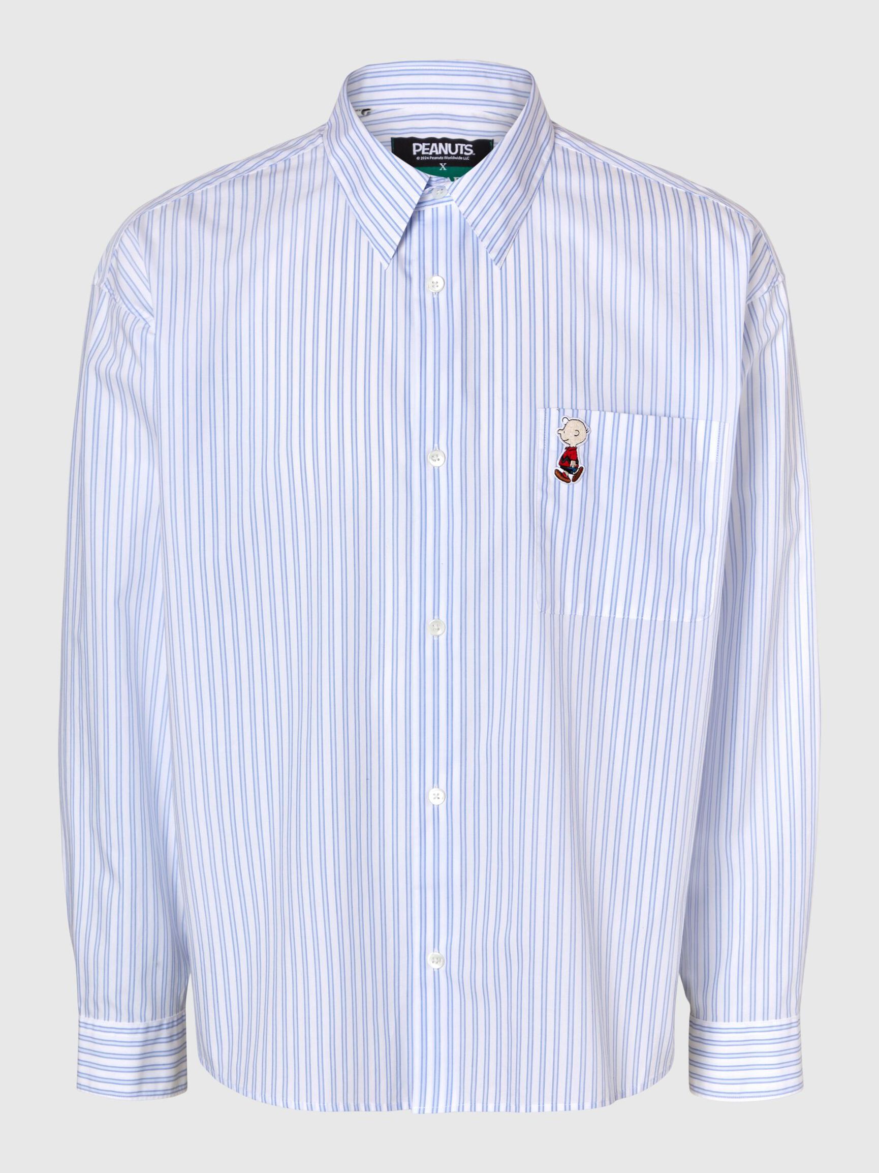 EMBROIDERED REGULAR FIT SHIRT, Bright White, highres