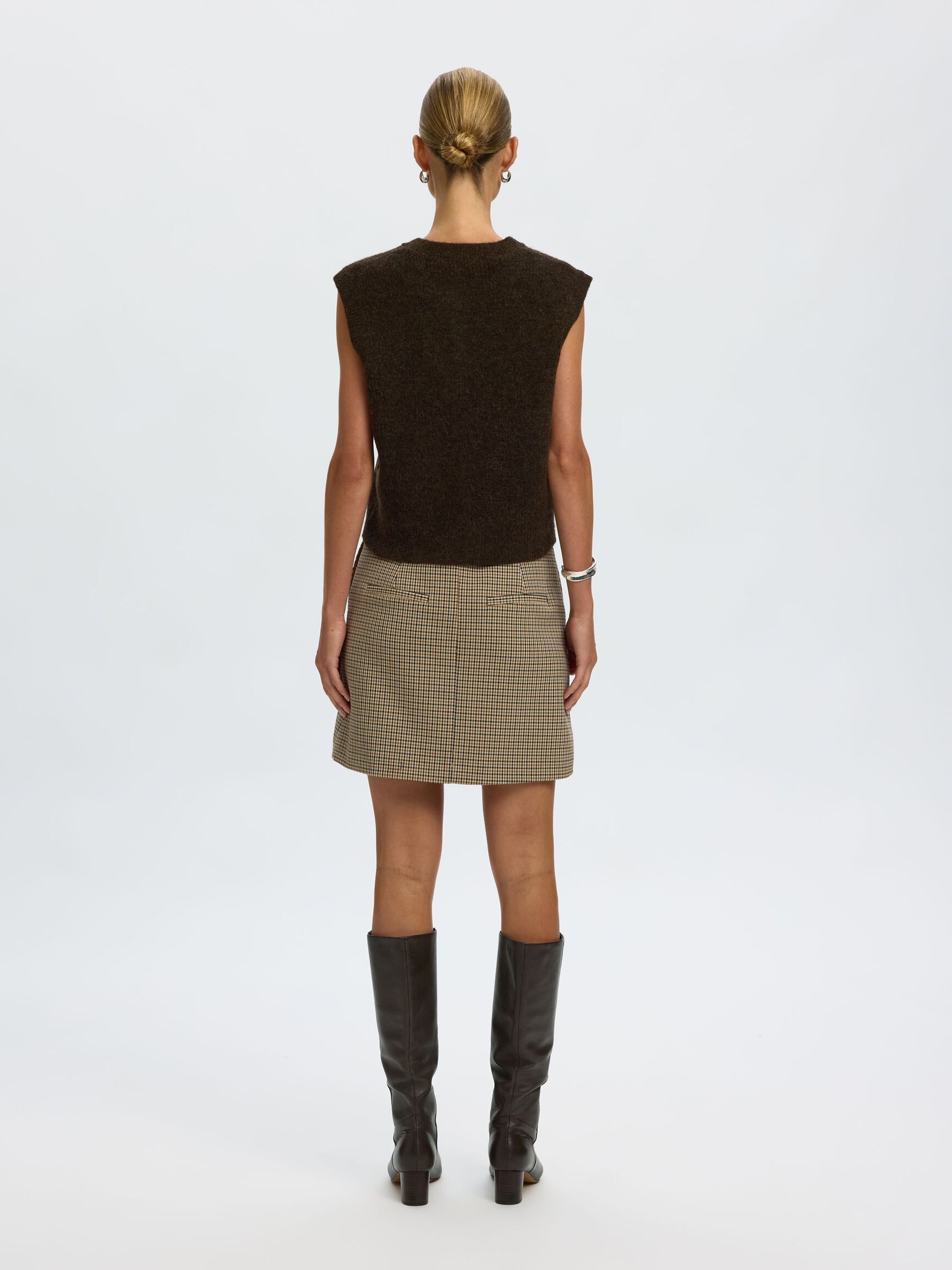 LAINE MÉLANGÉE GILET TRICOTÉ, Delicioso, highres