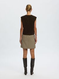 LAINE MÉLANGÉE GILET TRICOTÉ, Delicioso, highres