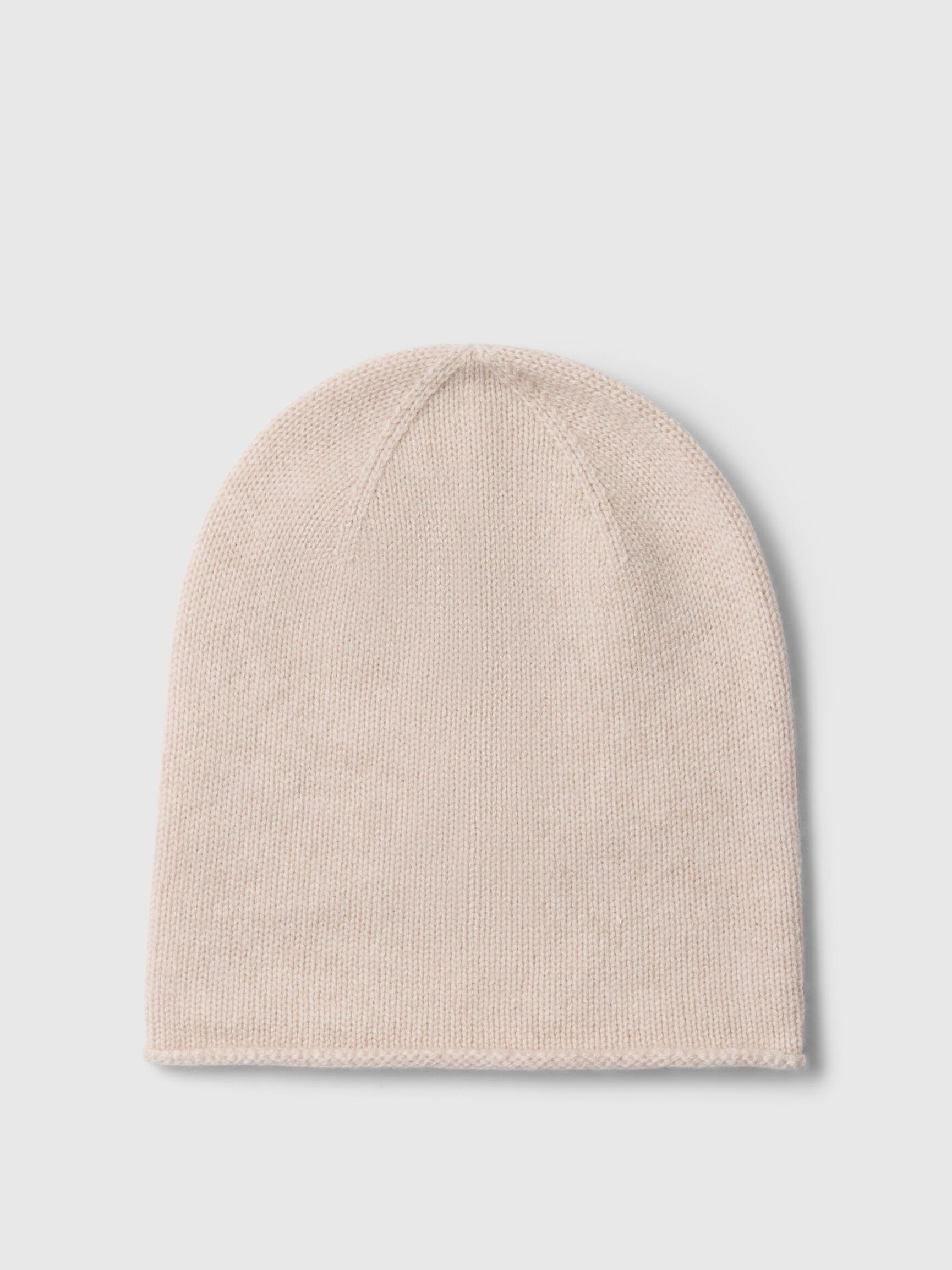 WOOL BLEND BEANIE, Oatmeal, highres