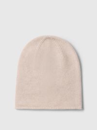 WOOL BLEND BEANIE, Oatmeal, highres