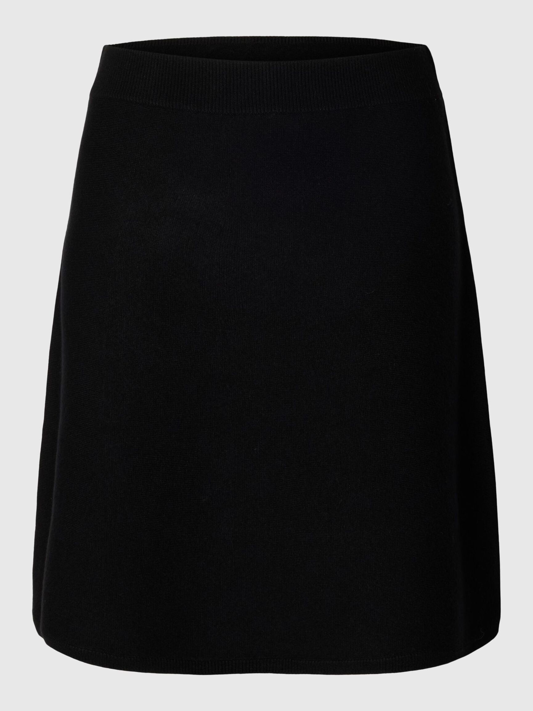 VISCOSE BLEND MINI SKIRT, Black, highres