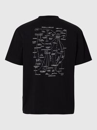 BEDRUKT T-SHIRT, Black, highres