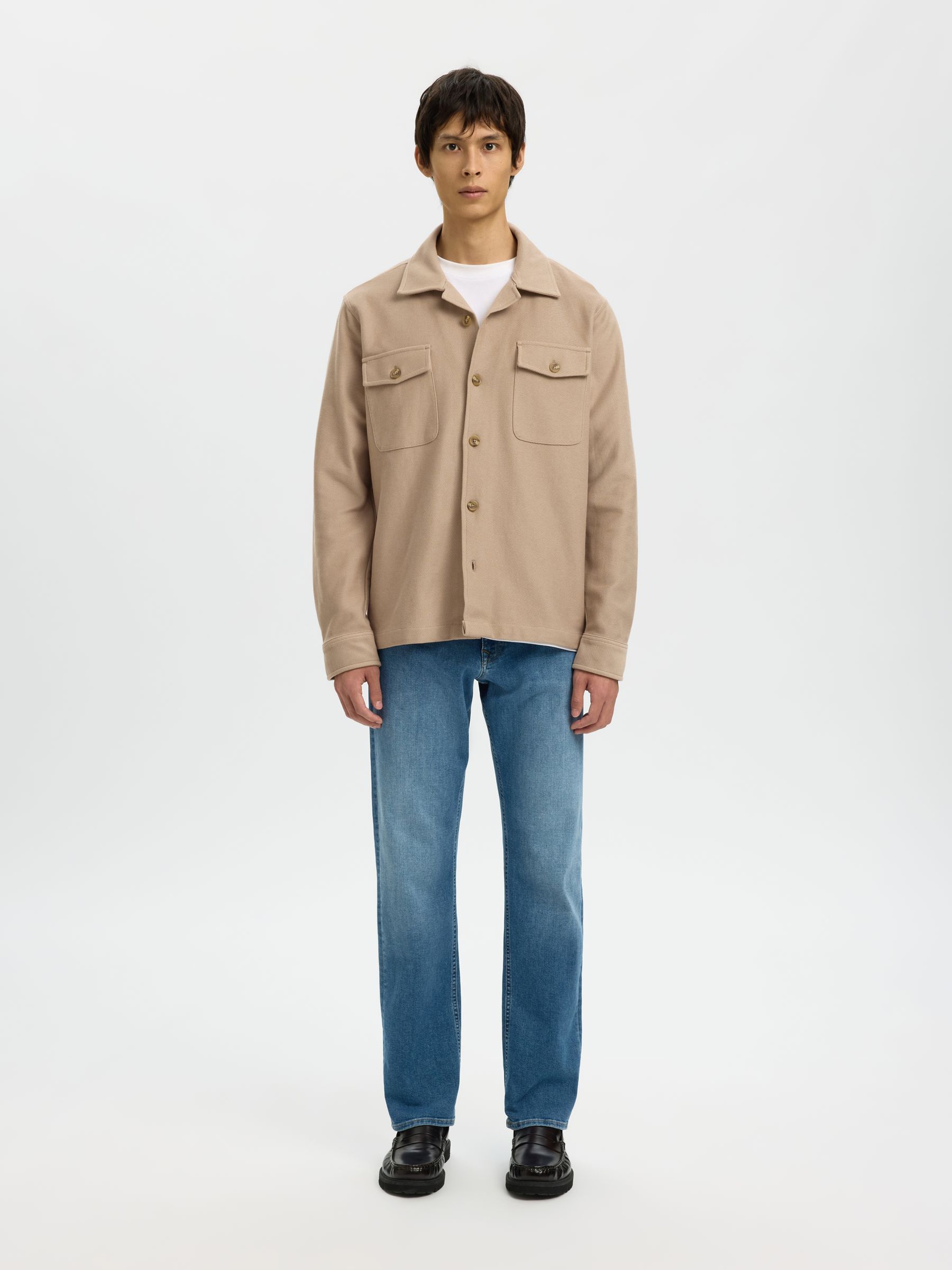 REGULAR FIT OVERSHIRT, Savannah Tan, highres
