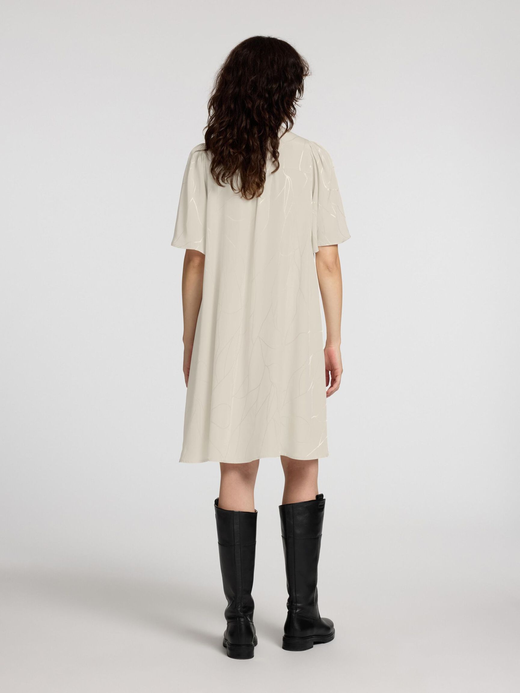VISCOSEMIX PRINT MINI JURK, Birch, highres