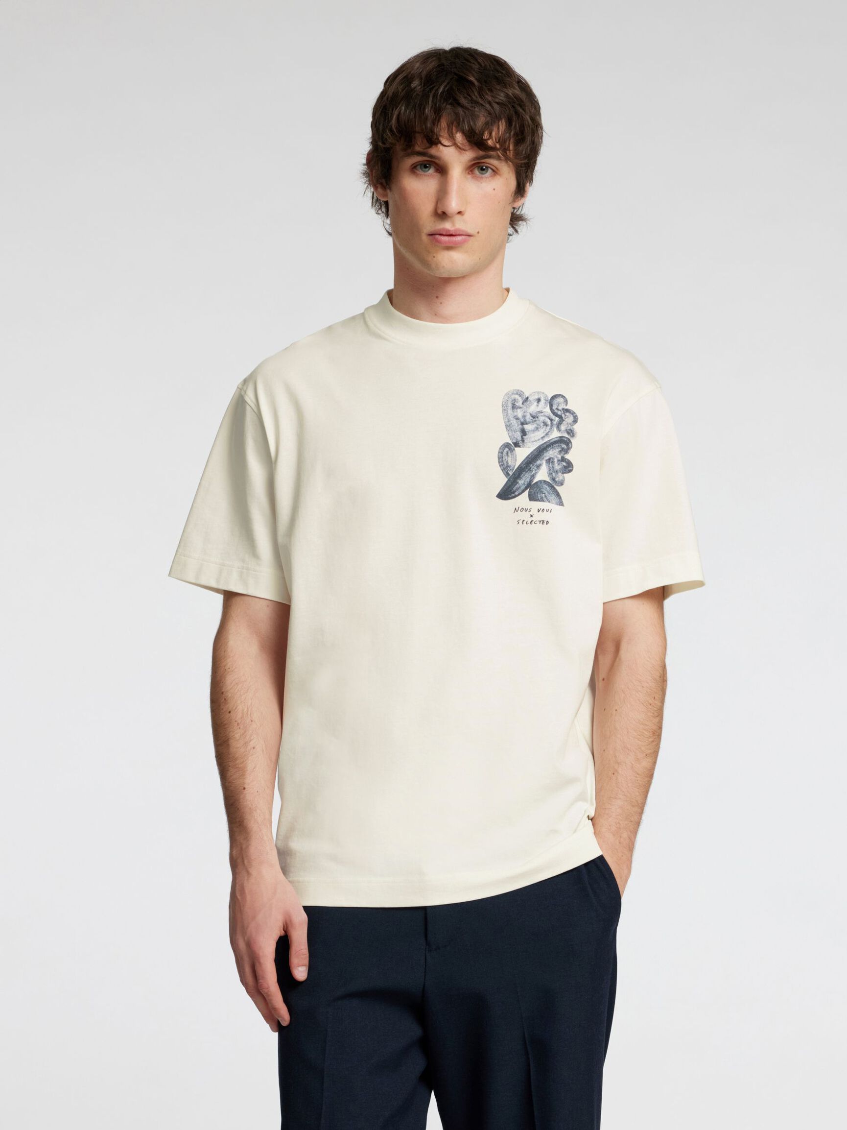 PRINTED T-SHIRT, Cloud Dancer, highres