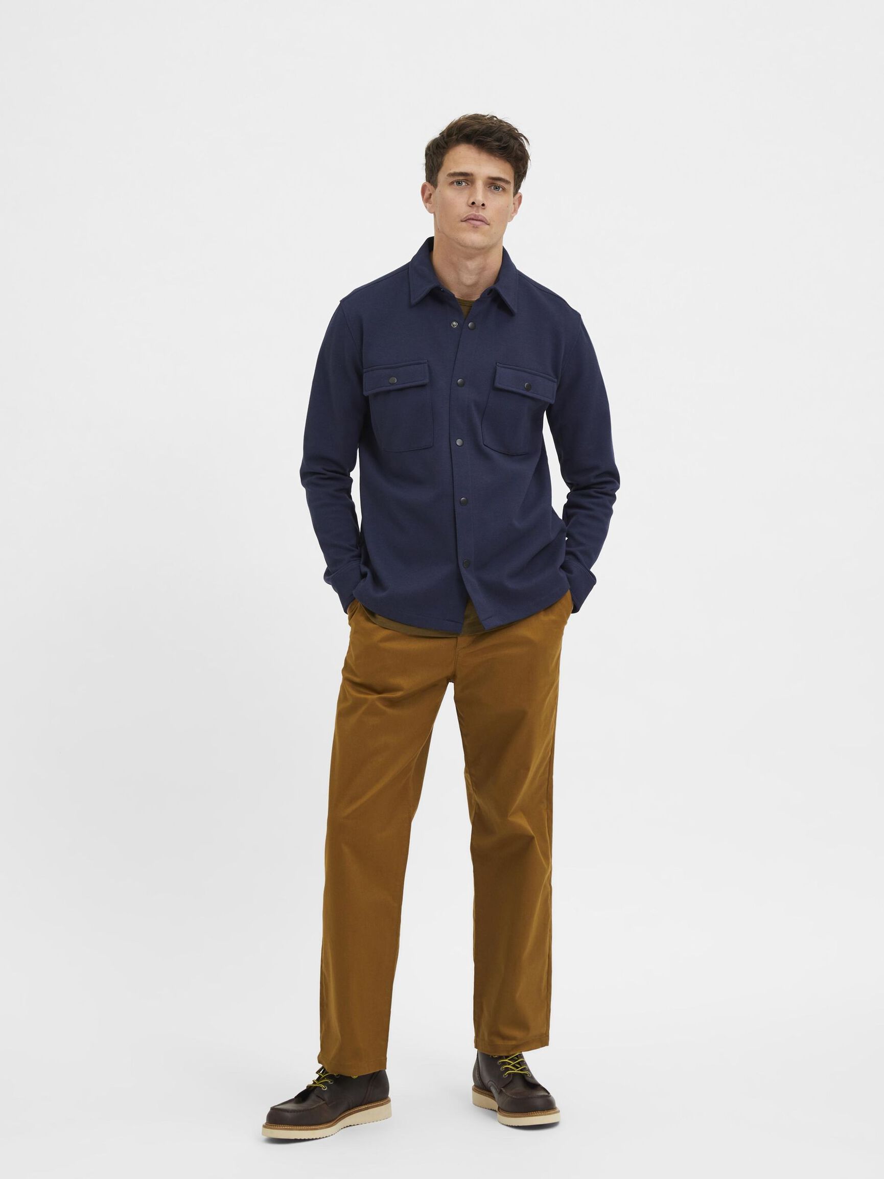 CLASSIC OVERSHIRT, Navy Blazer, highres
