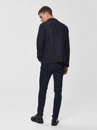 DUNKELBLAUE SLIM FIT JEANS, Blue Black Denim, highres