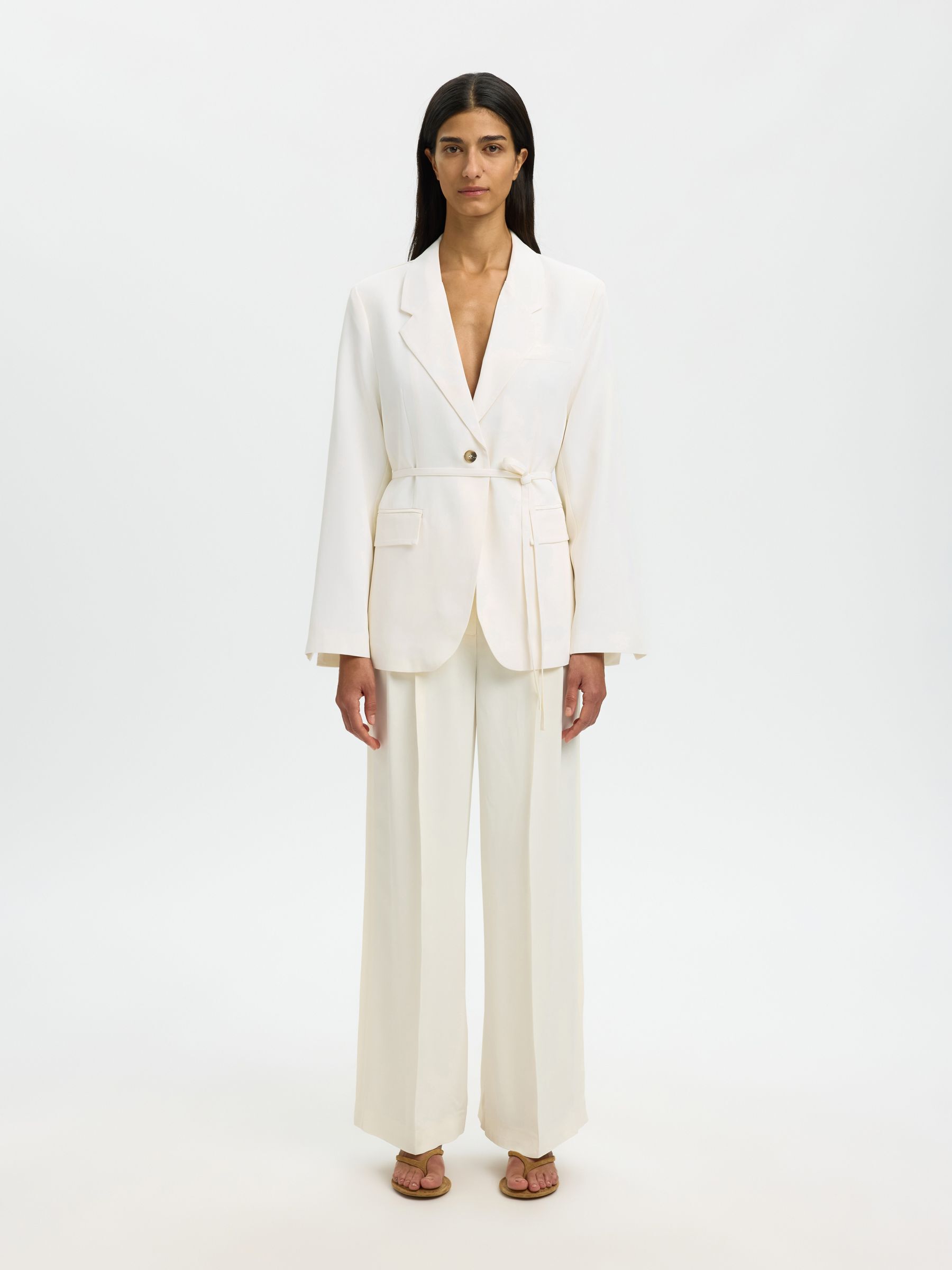 RIEM OVERSIZED BLAZER, Egret, highres
