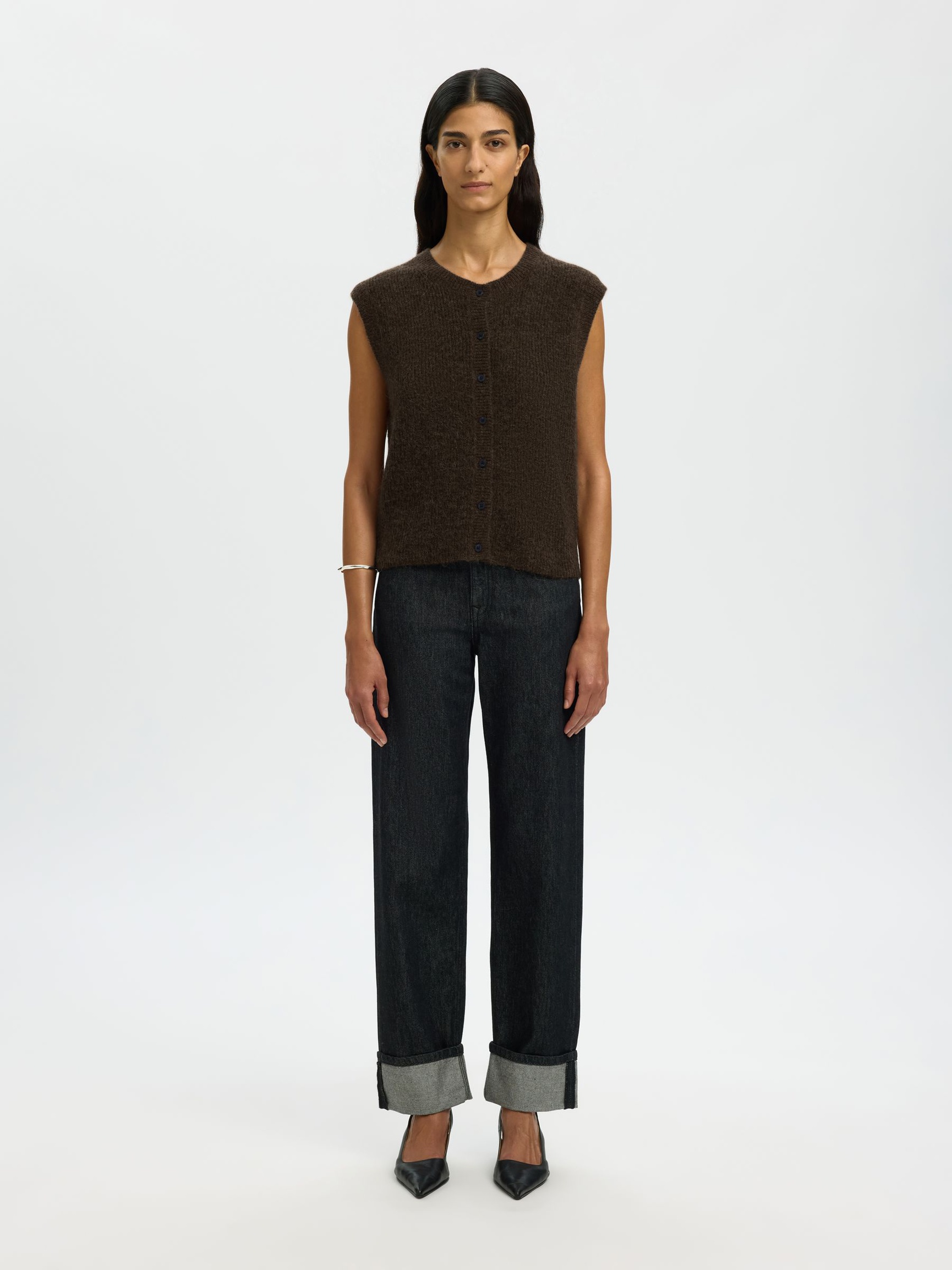 WOOL BLEND WAISTCOAT, Delicioso, highres