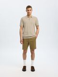 Selected KNITTED POLO SHIRT, Oatmeal, highres - 16092437_Oatmeal_1078017_005.jpg