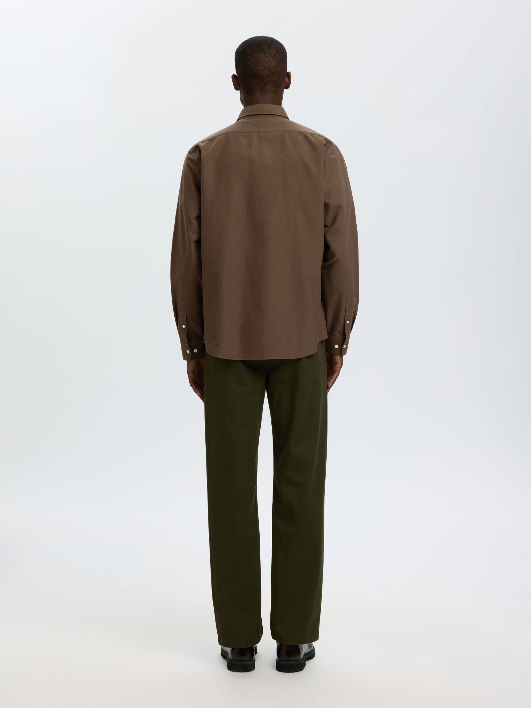 OXFORD LONG SLEEVED SHIRT, Delicioso, highres