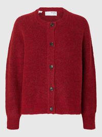 LANGÄRMELIGER STRICKJACKE, Equestrian Red, highres