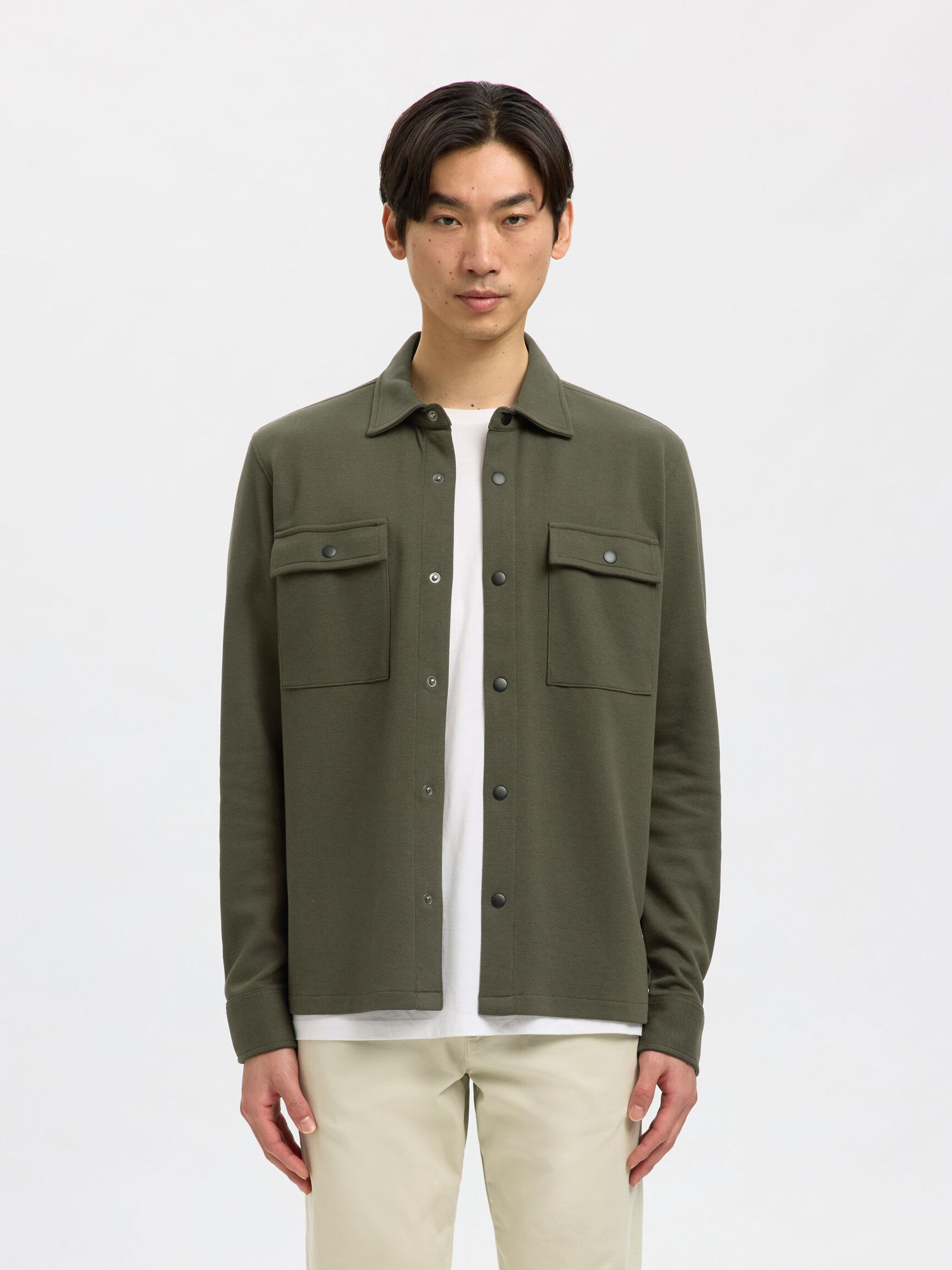CLASSIC OVERSHIRT, Forest Night, highres