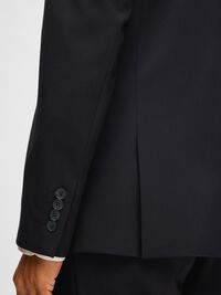VISKOSBLANDNING SLIM FIT KAVAJ, Navy Blazer, highres