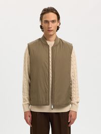 GEFÜTTERTE GILET, Caribou, highres