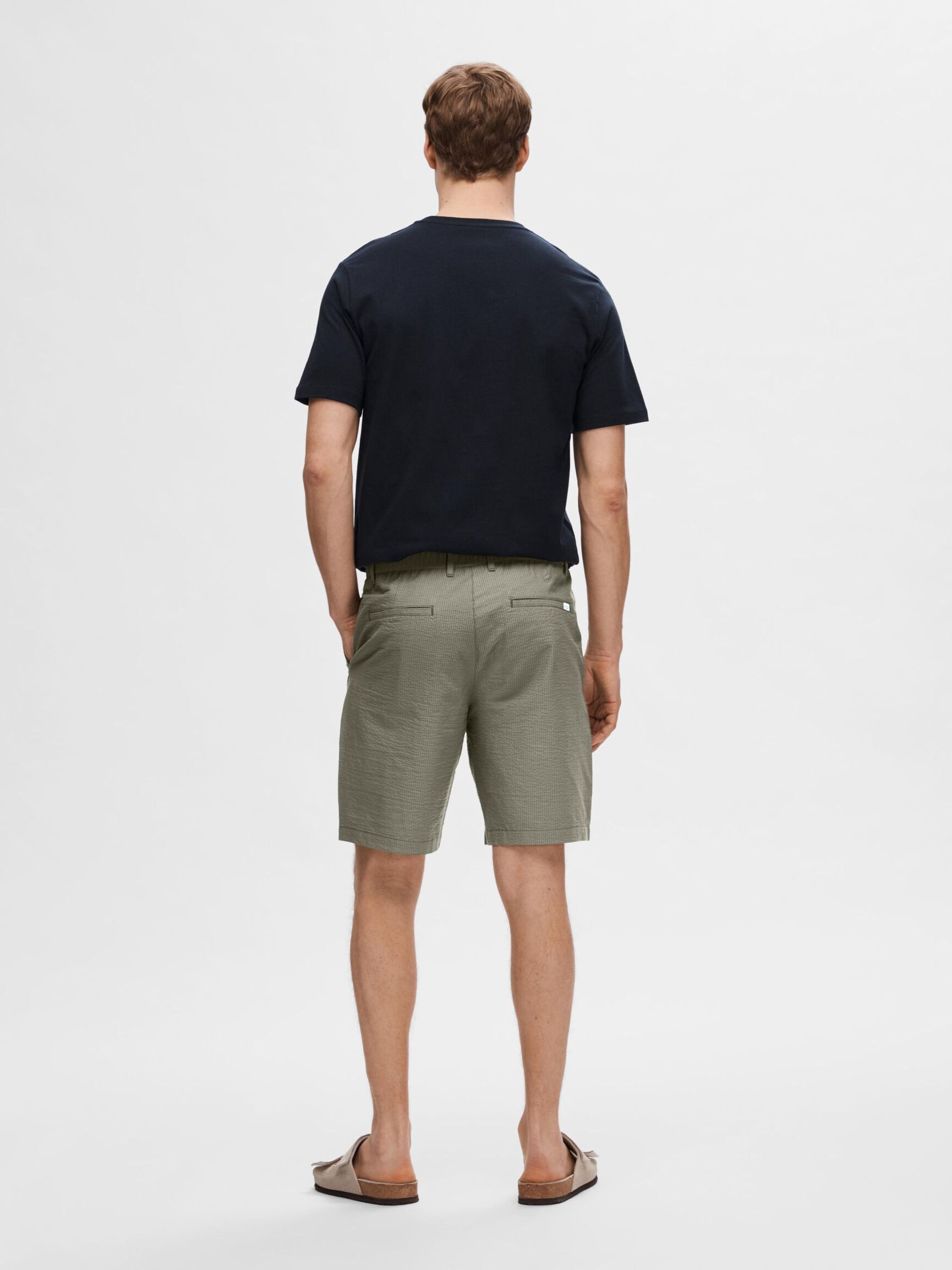 SEERSUCKER SHORTS, Vetiver, highres