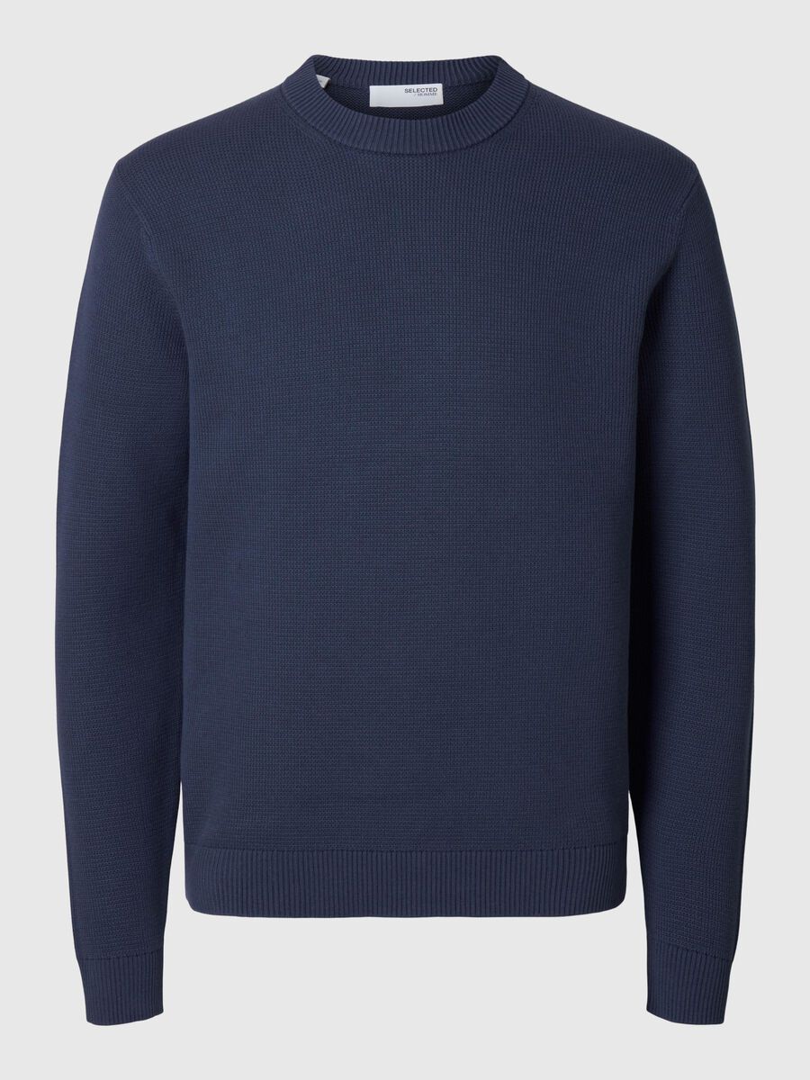 Selected RONDE HALS SWEATER, Oceana, highres - 16092599_Oceana_001.jpg