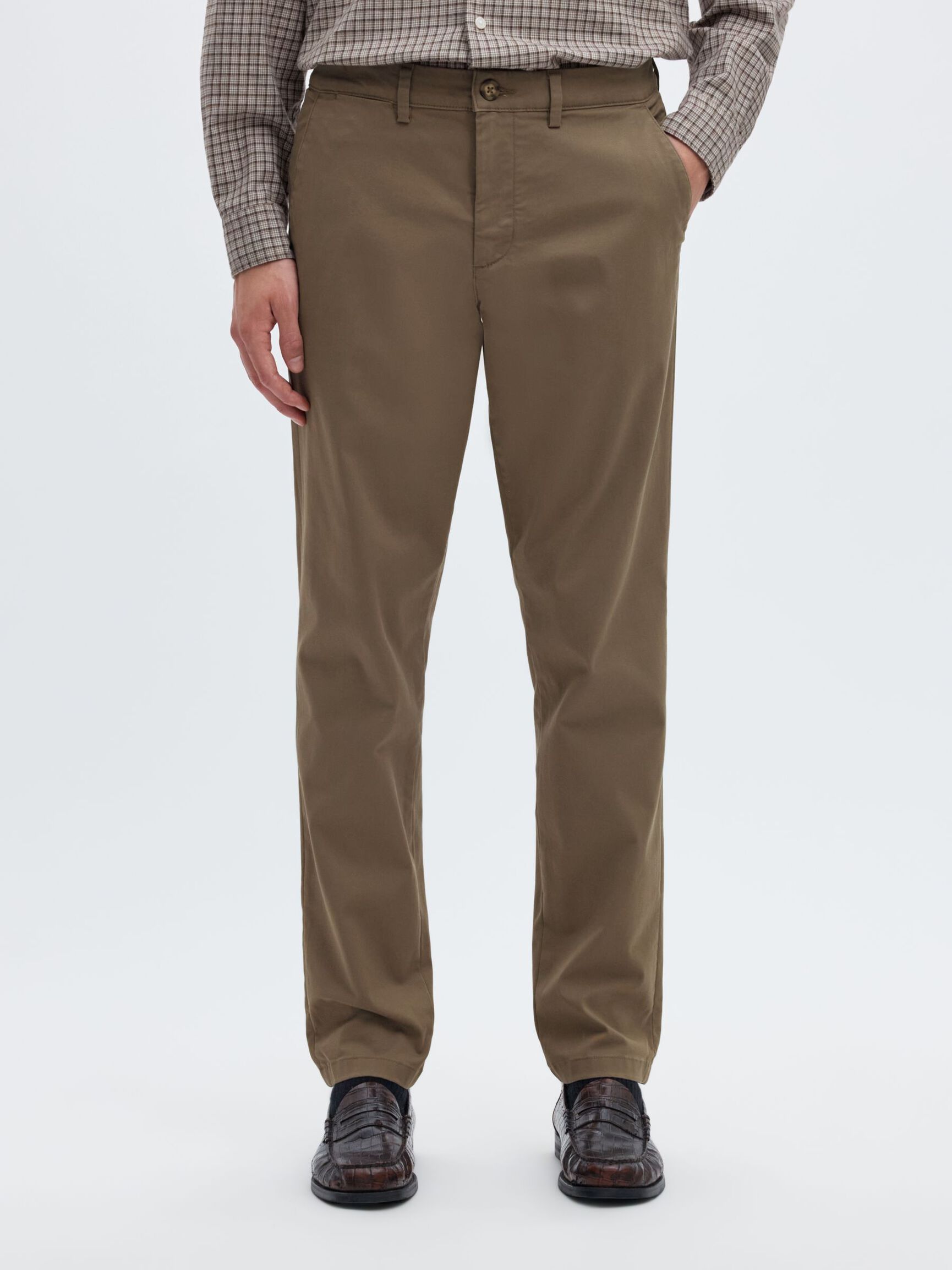 175 SLIM FIT FLEX CHINOS, Morel, highres