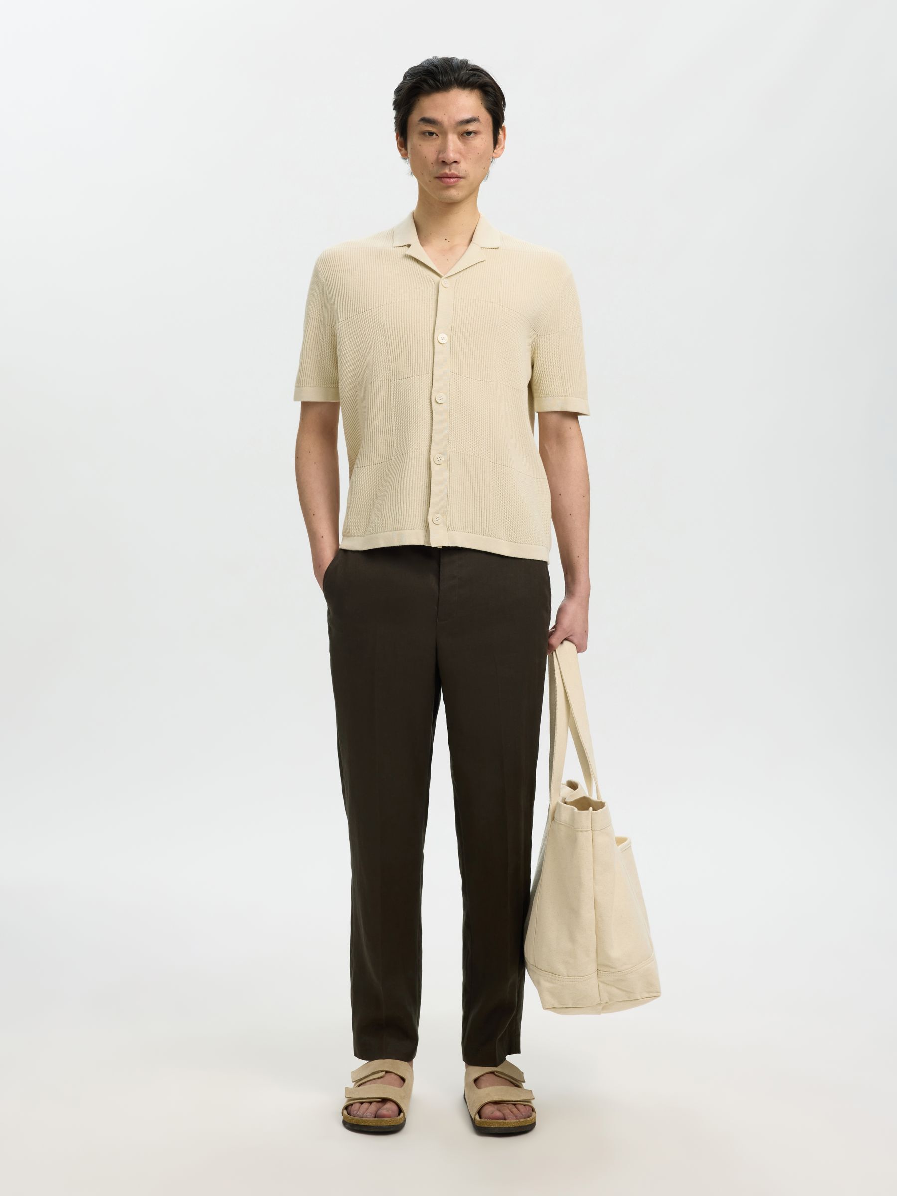 RELAXED FIT POLO, Birch, highres
