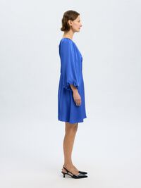 ÖPPEN RYGG KORT KLÄNNING, Dazzling Blue, highres