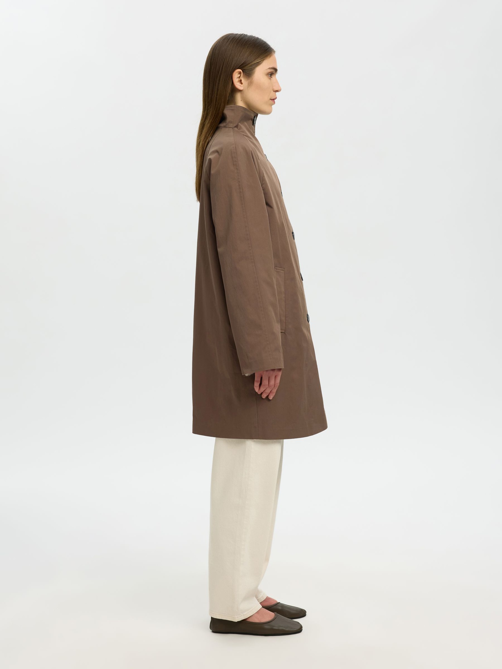 LONG TRENCHCOAT, Chocolate Chip, highres