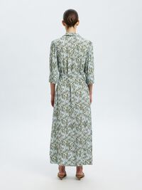 VISCOSE  MAXI DRESS, Deep Lichen Green, highres