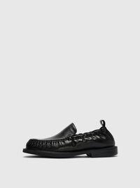 LEATHER  LOAFERS, Black, highres