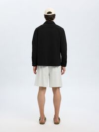LANGE MOUWEN OVERSHIRT, Black, highres