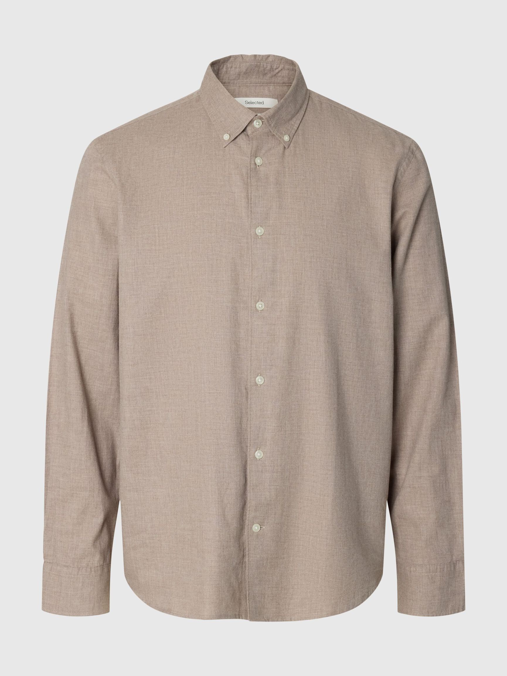 COTTON LONG SLEEVED SHIRT, Cornstalk, highres