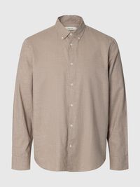 COTTON LONG SLEEVED SHIRT, Cornstalk, highres
