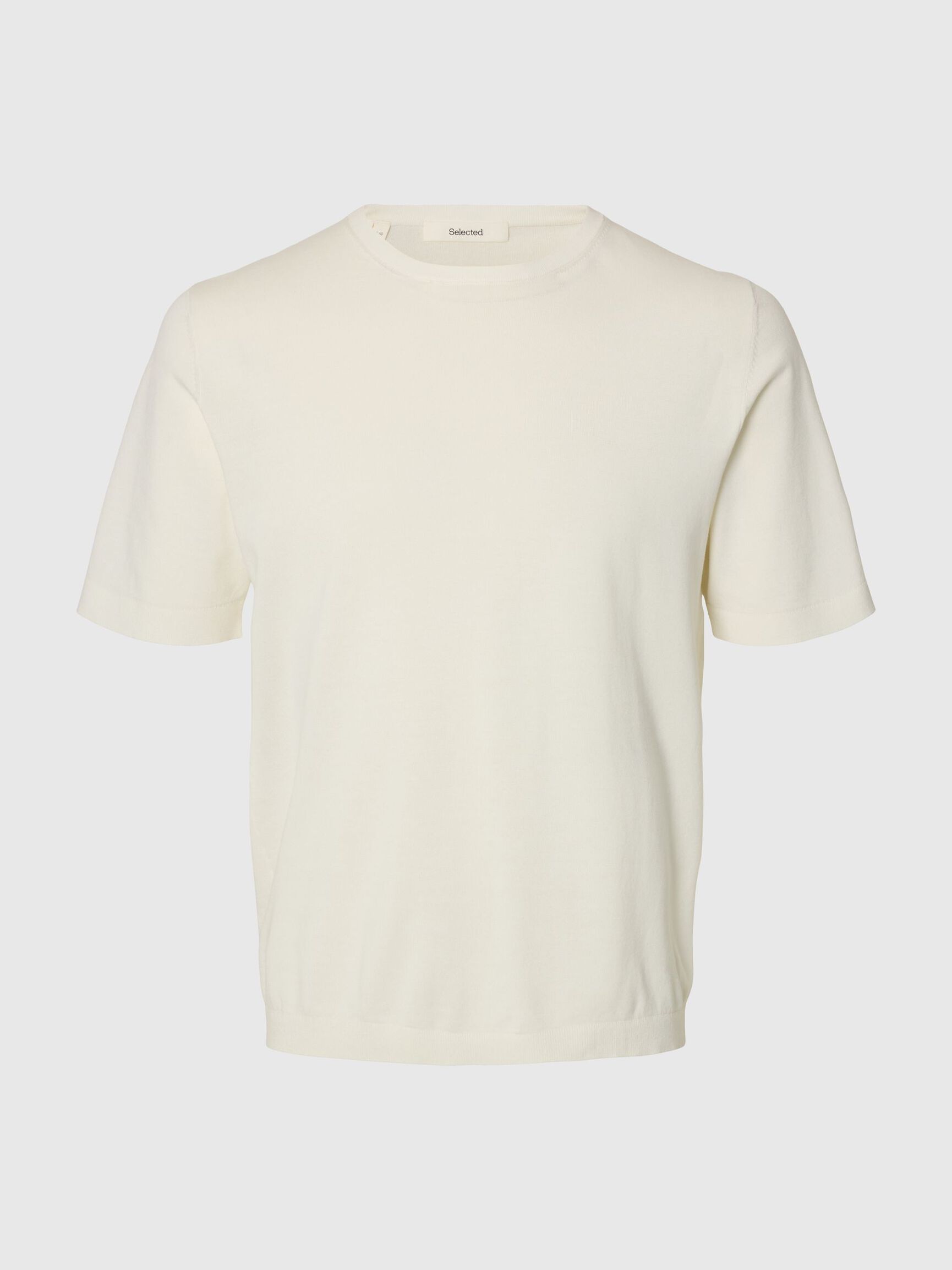 COTON T-SHIRT, Egret, highres