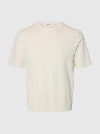 COTON T-SHIRT, Egret, highres