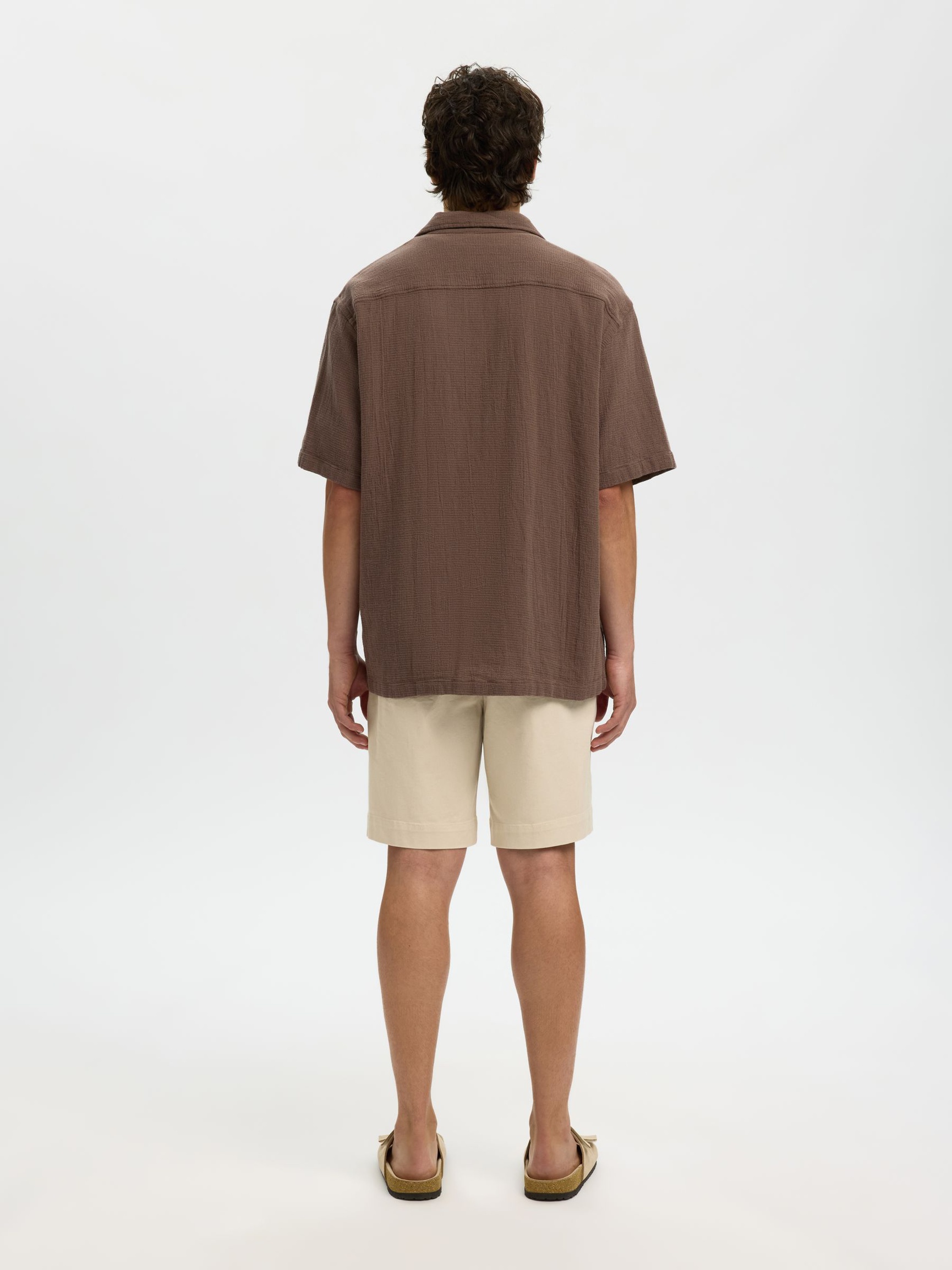 RELAXED FIT SHORT SLEEVED SHIRT, Chocolate Chip, highres