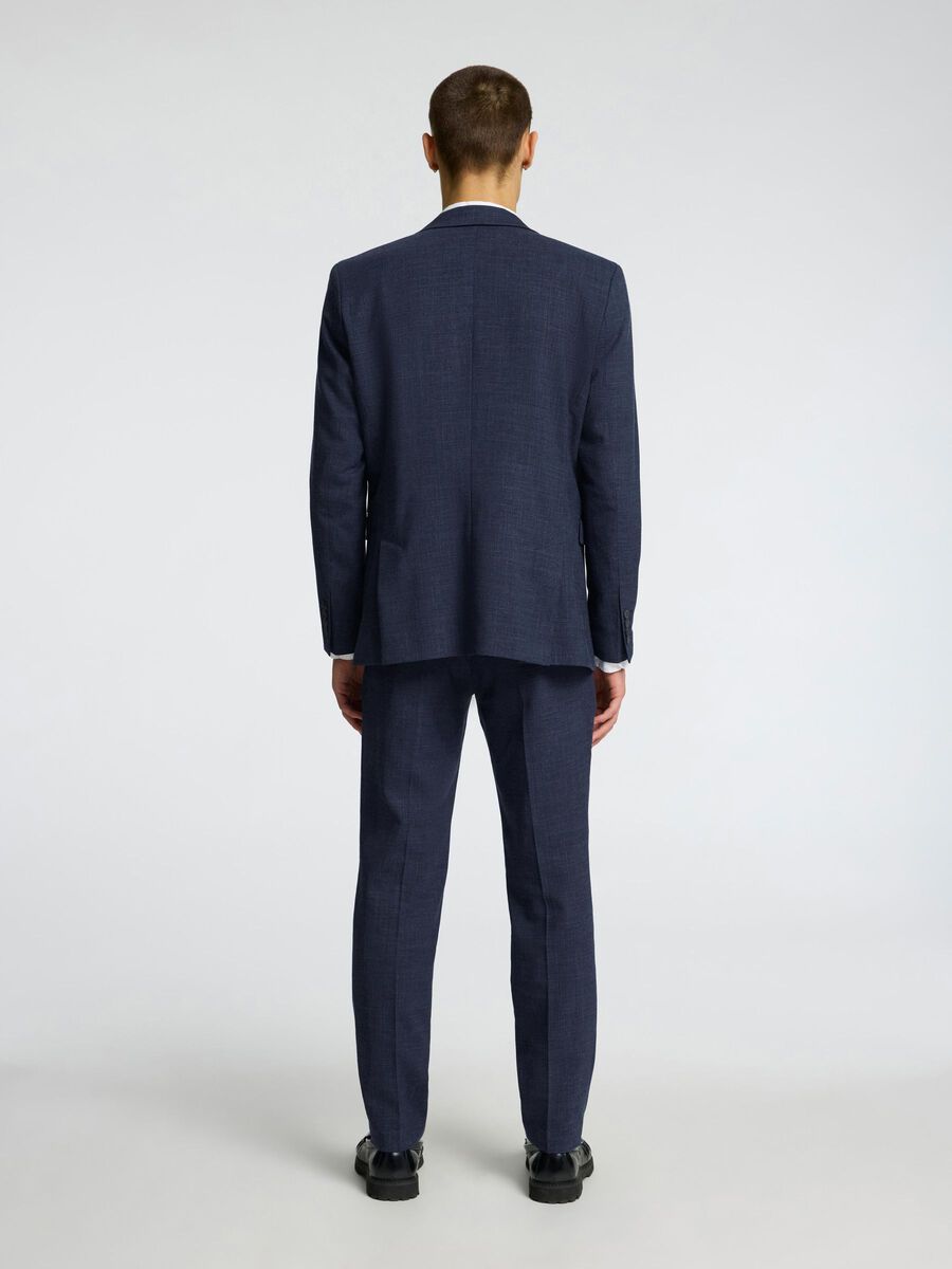 Selected SLIM FIT EINREIHIGER BLAZER, Dark Navy, highres - 16087870_DarkNavy_004.jpg