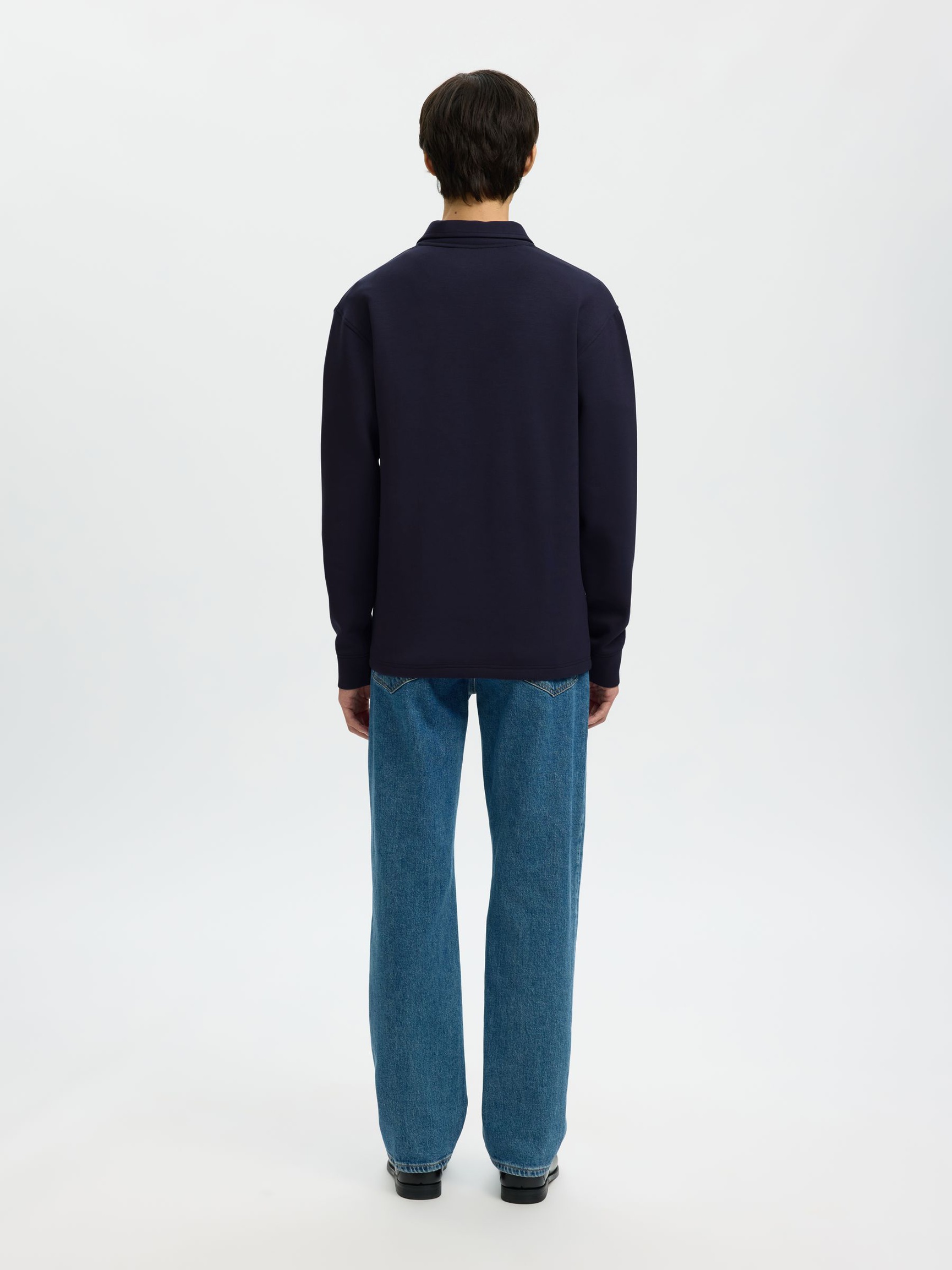 FAÇON POLO SWEAT-SHIRT, Sky Captain, highres