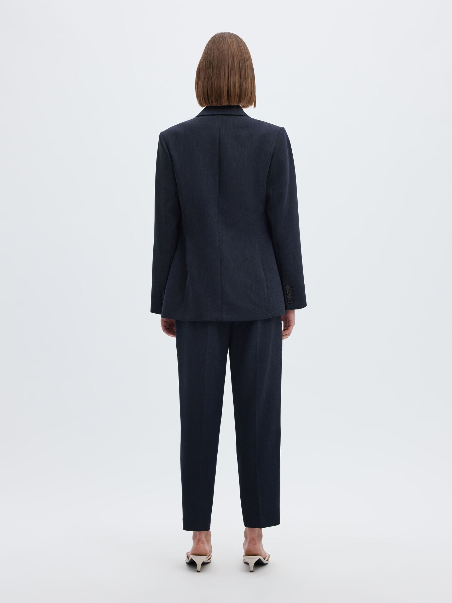 VISCOSEMIX CROPPED BROEK, Dark Sapphire, highres