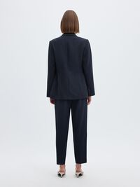 VISCOSEMIX CROPPED BROEK, Dark Sapphire, highres
