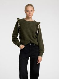 FRILLED PULLOVER, Kalamata, highres