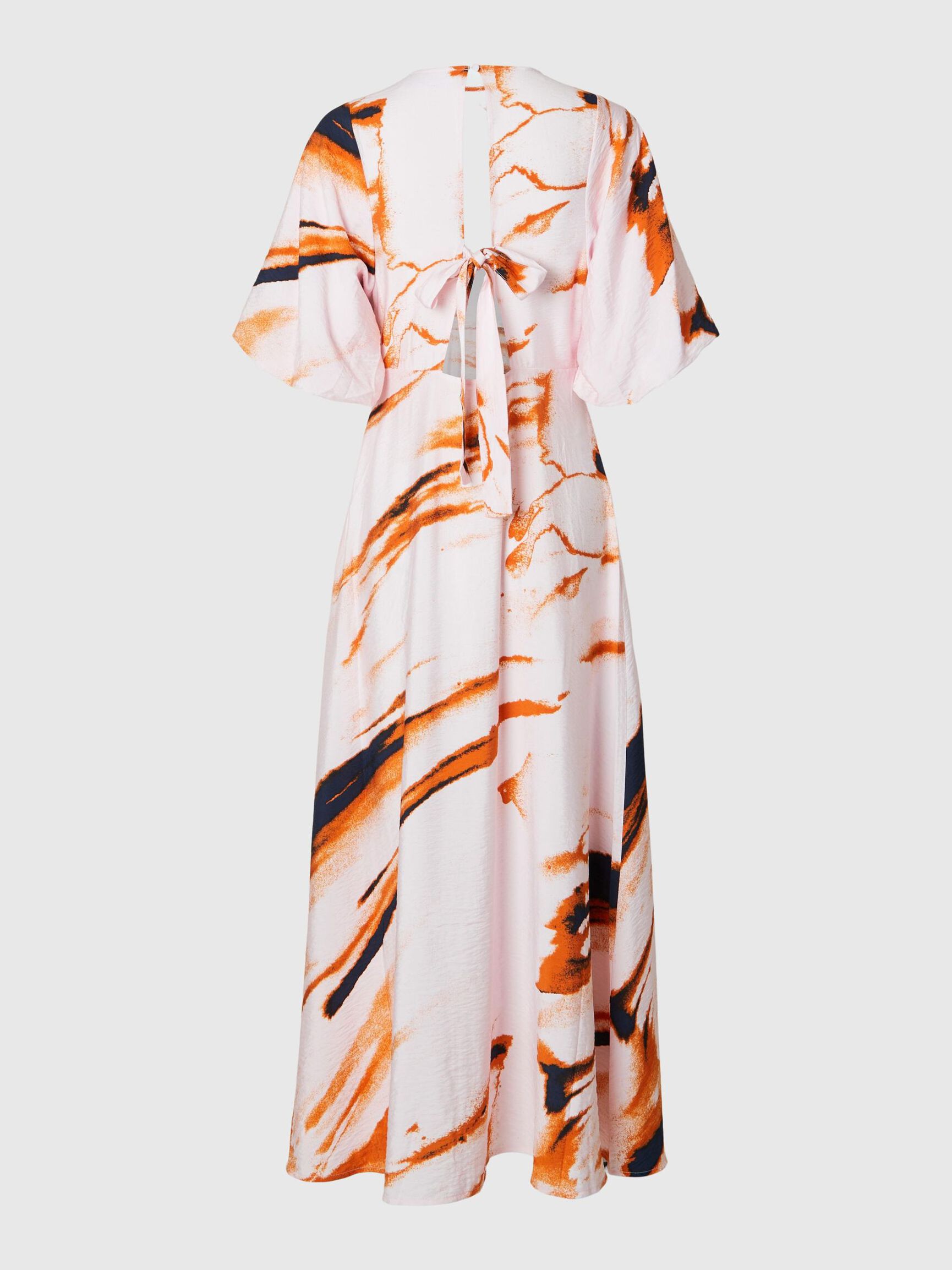 PRINTED VISCOSE BLEND MAXI DRESS, Cradle Pink, highres
