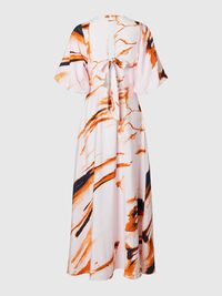 PRINTED VISCOSE BLEND MAXI DRESS, Cradle Pink, highres