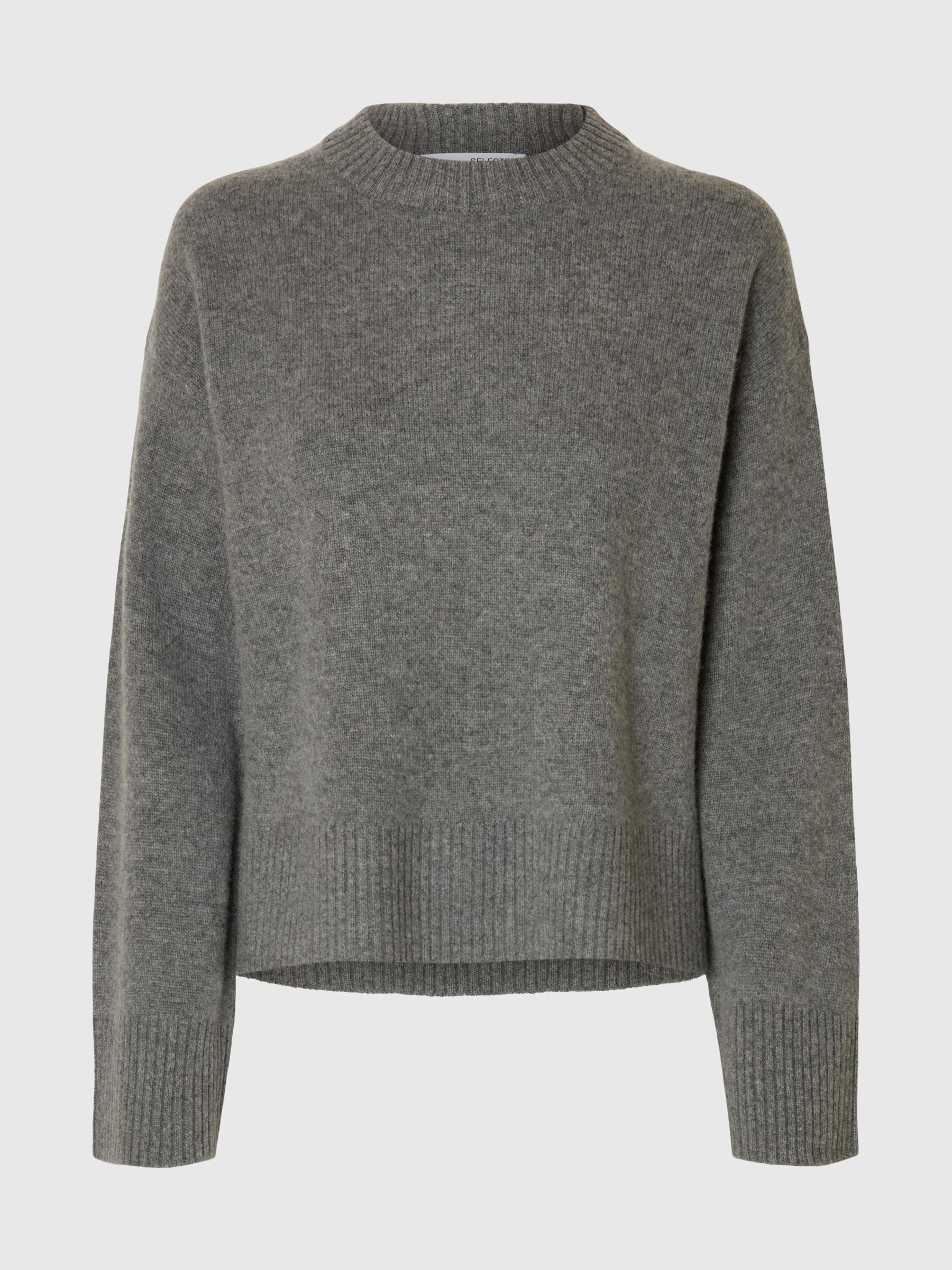 PULLOVER, Medium Grey Melange, highres