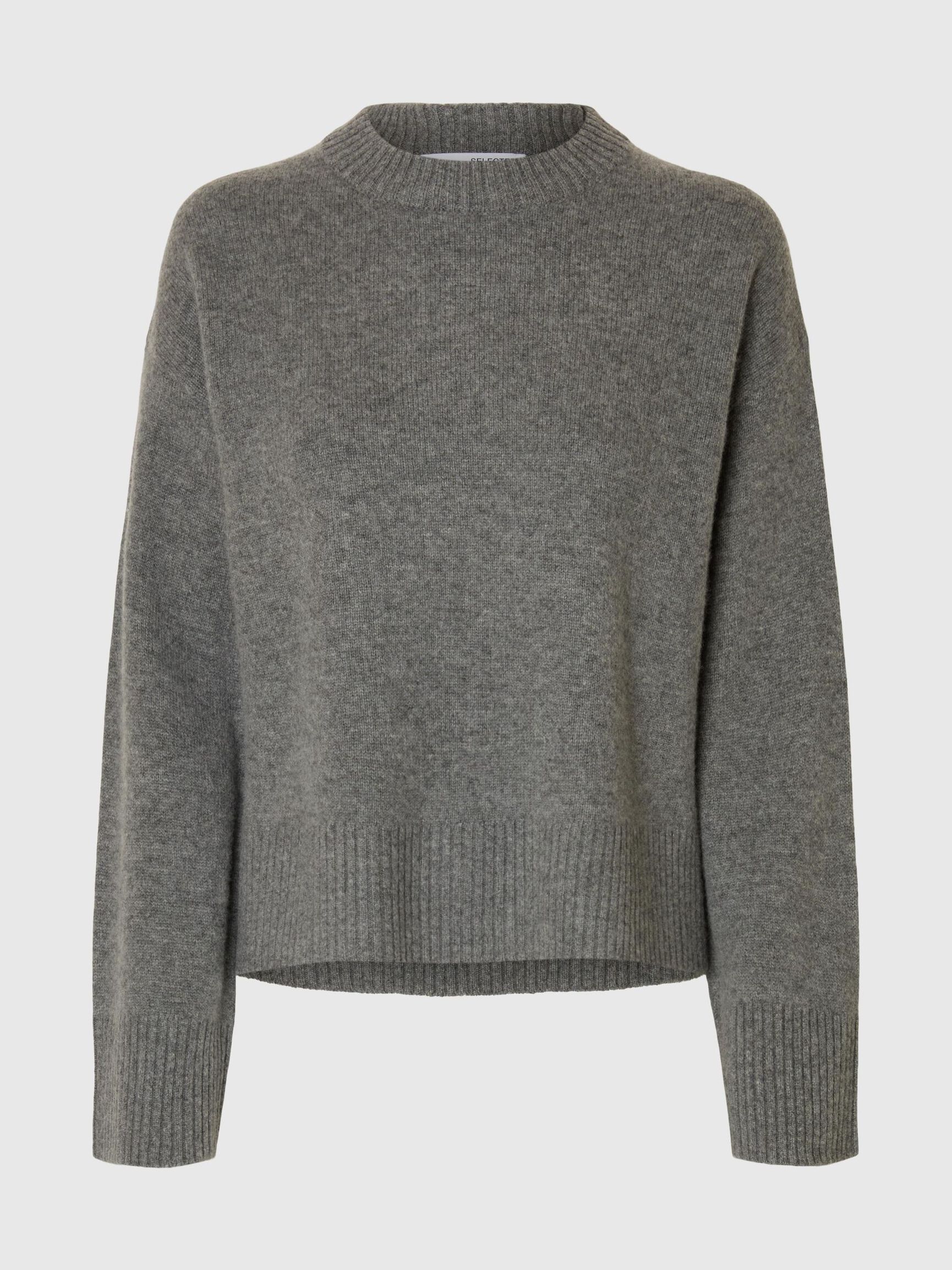 PULLOVER, Medium Grey Melange, highres