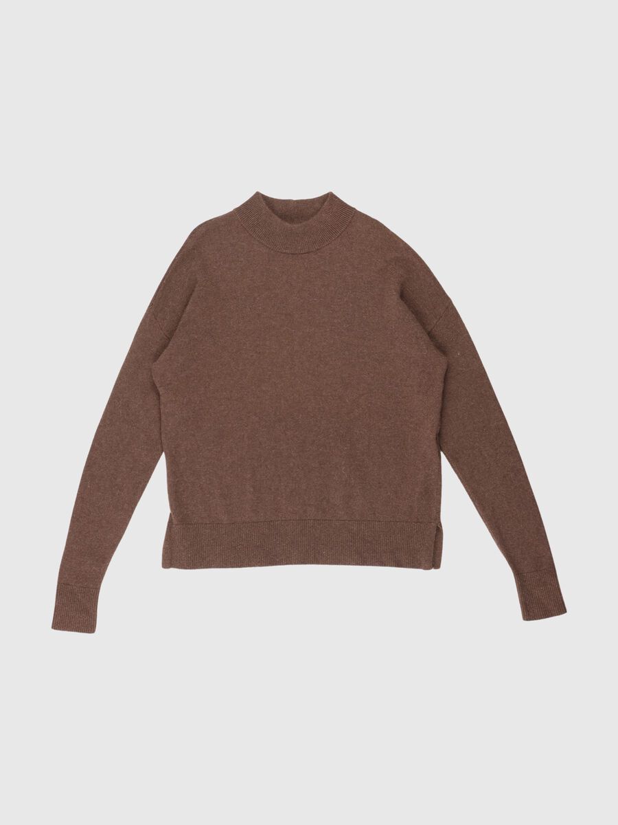 Selected YAKWOLLMISCHFASER PULLOVER, Emperador, highres - 80000249_Emperador_001.jpg