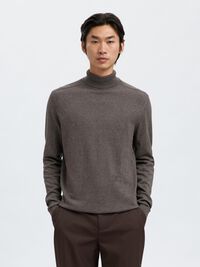 MANCHES LONGUES ET COL ROULÉ PULLOVER, Morel, highres