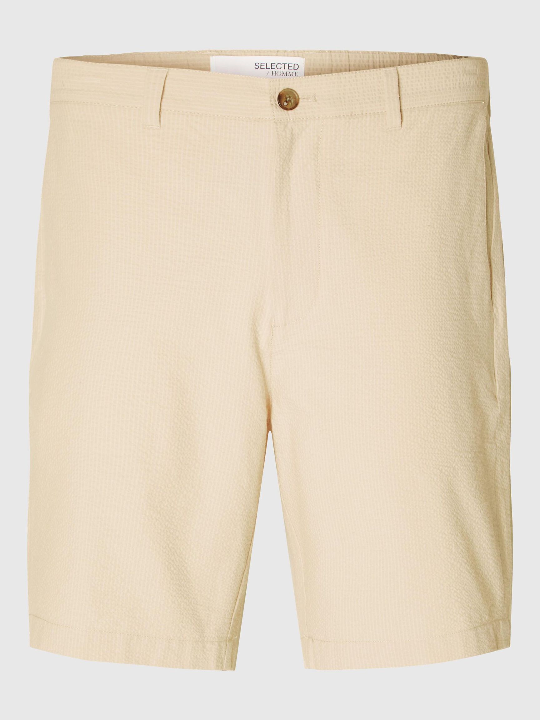 SEERSUCKER SHORTS, Oatmeal, highres