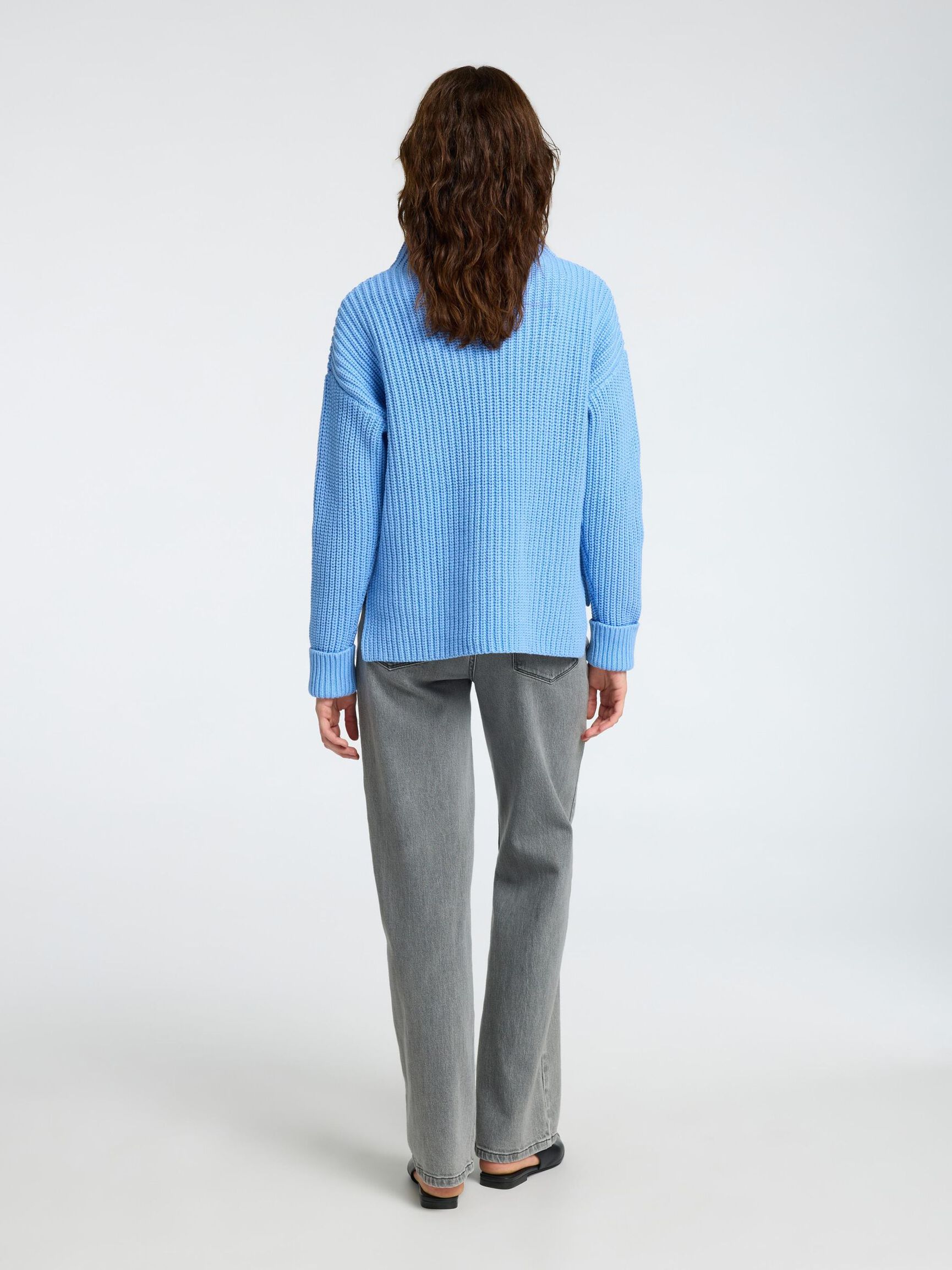 OVERSIZED JUMPER, Cornflower Blue, highres